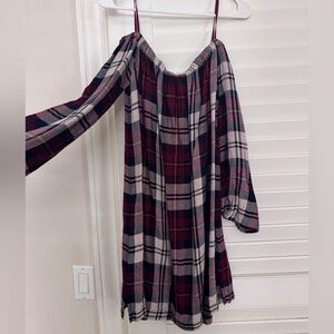 Anthropologie Cloth & Stone Plaid Dress